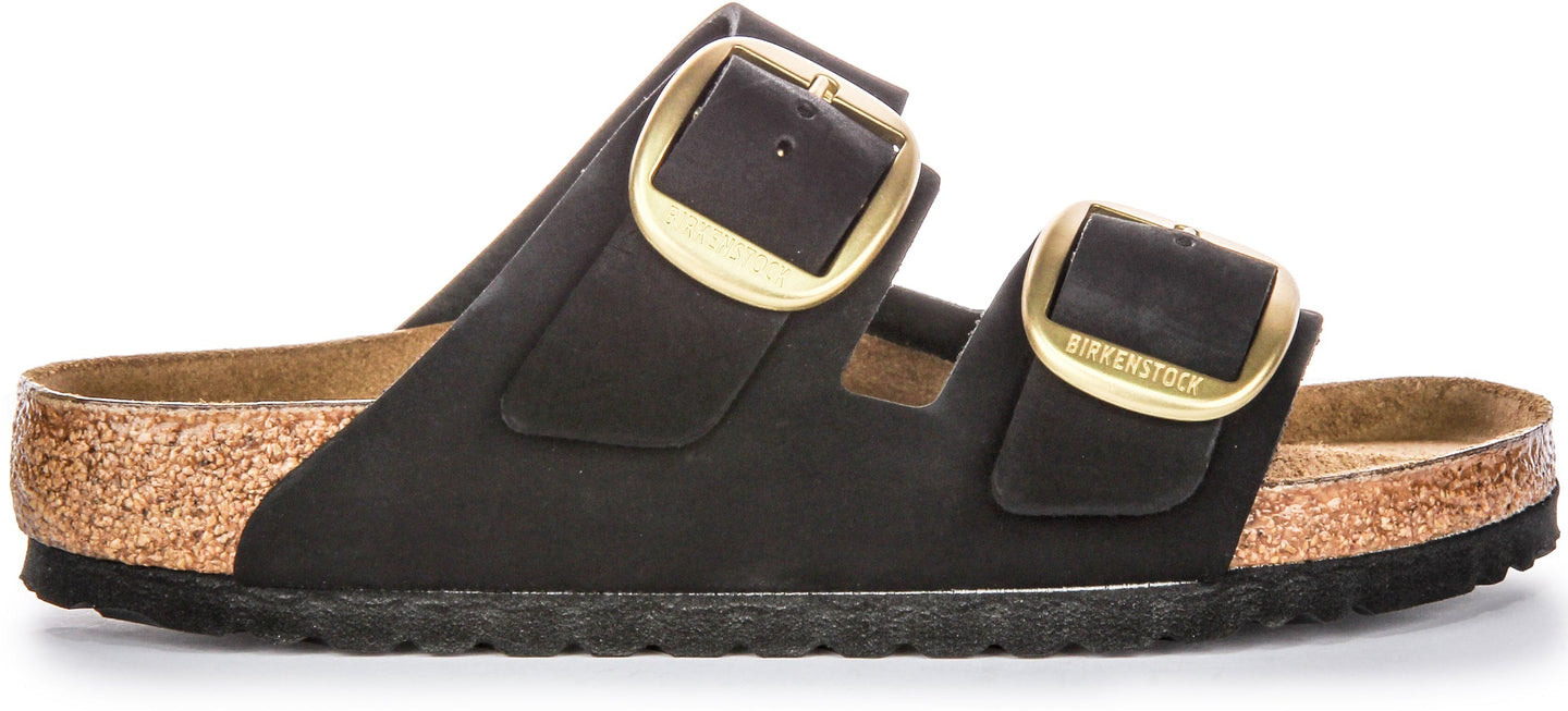 Sandali Birkenstock Arizona | Pelle scamosciata nera - Big Buckle da donna