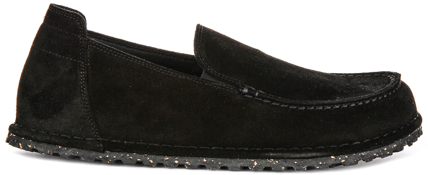 Birkenstock Utti Shoes | Black suede leather for Men and Women - Regular Fit