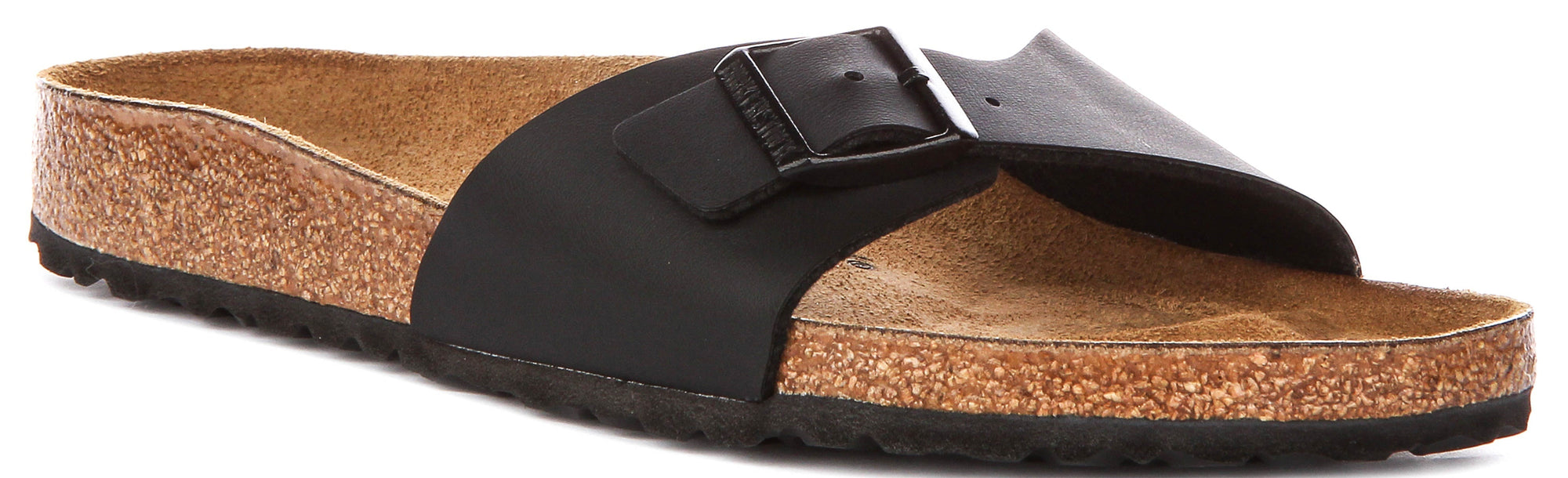 Sandalias Birkenstock Madrid | Birko-Flor negro, para mujer, horma estrecha
