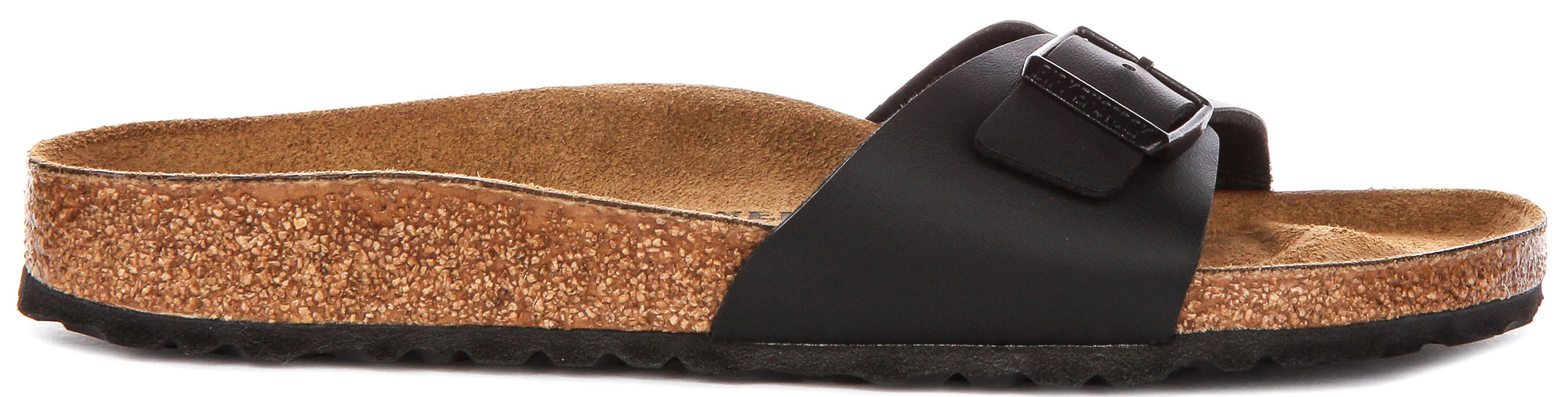 Sandalias Birkenstock Madrid | Birko-Flor negro, para mujer, horma estrecha