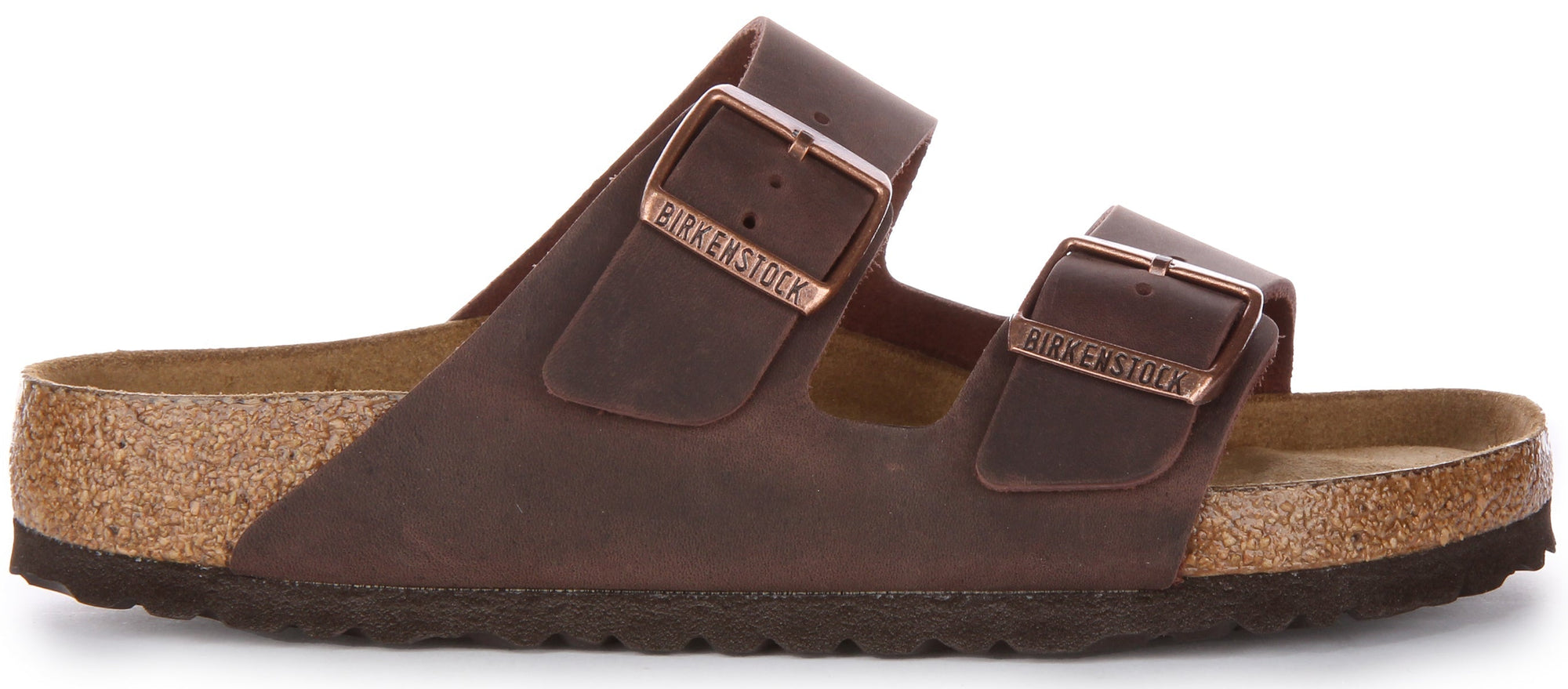 Sandalias Birkenstock Arizona | cuero auténtico marrón para mujer