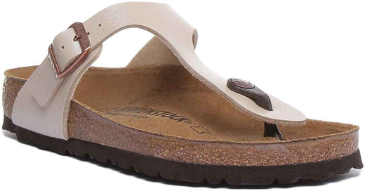 Birkenstock Gizeh-sandaler | Krämfärgad Birko-Flor för kvinnor