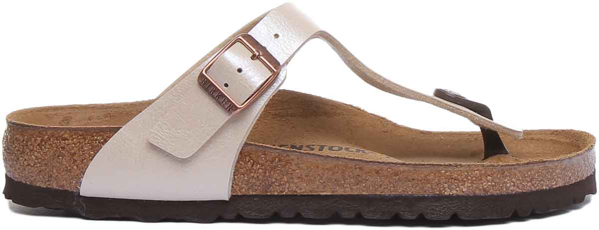 Birkenstock Gizeh-sandaler | Krämfärgad Birko-Flor för kvinnor