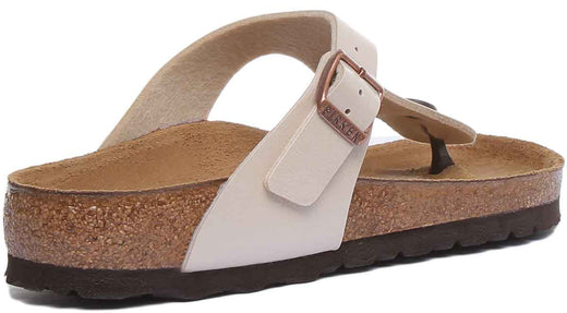 Birkenstock Gizeh-sandaler | Krämfärgad Birko-Flor för kvinnor