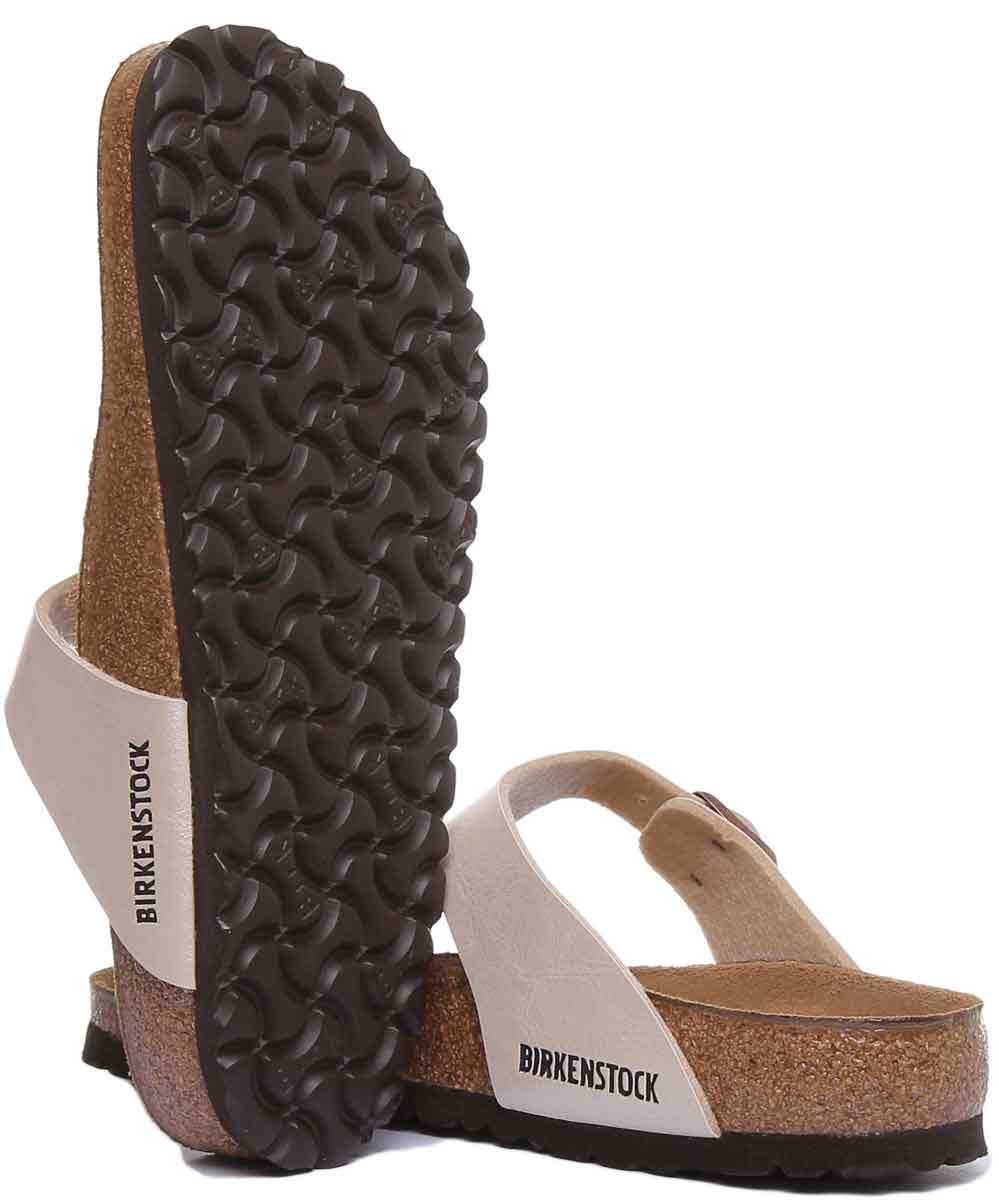 Birkenstock Gizeh-sandaler | Krämfärgad Birko-Flor för kvinnor