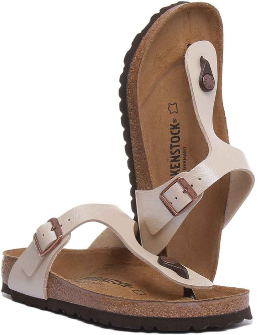 Birkenstock Gizeh-sandaler | Krämfärgad Birko-Flor för kvinnor