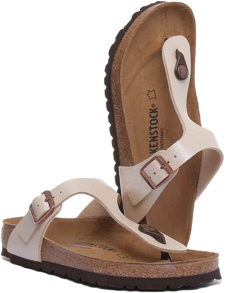 Birkenstock Gizeh-sandaler | Krämfärgad Birko-Flor för kvinnor