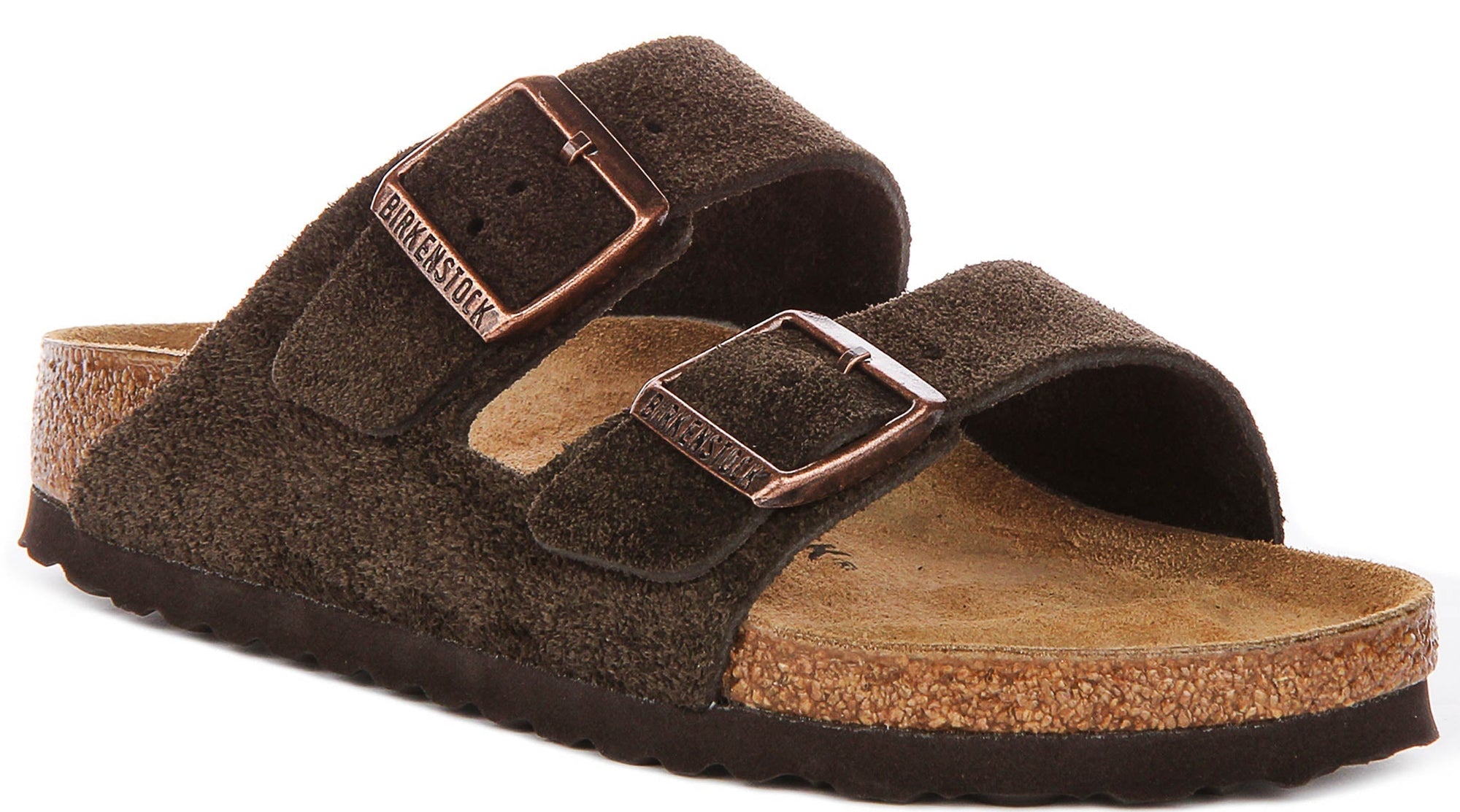 Sandali Birkenstock Arizona | Birko-Flor color moka da uomo e donna - calzata stretta