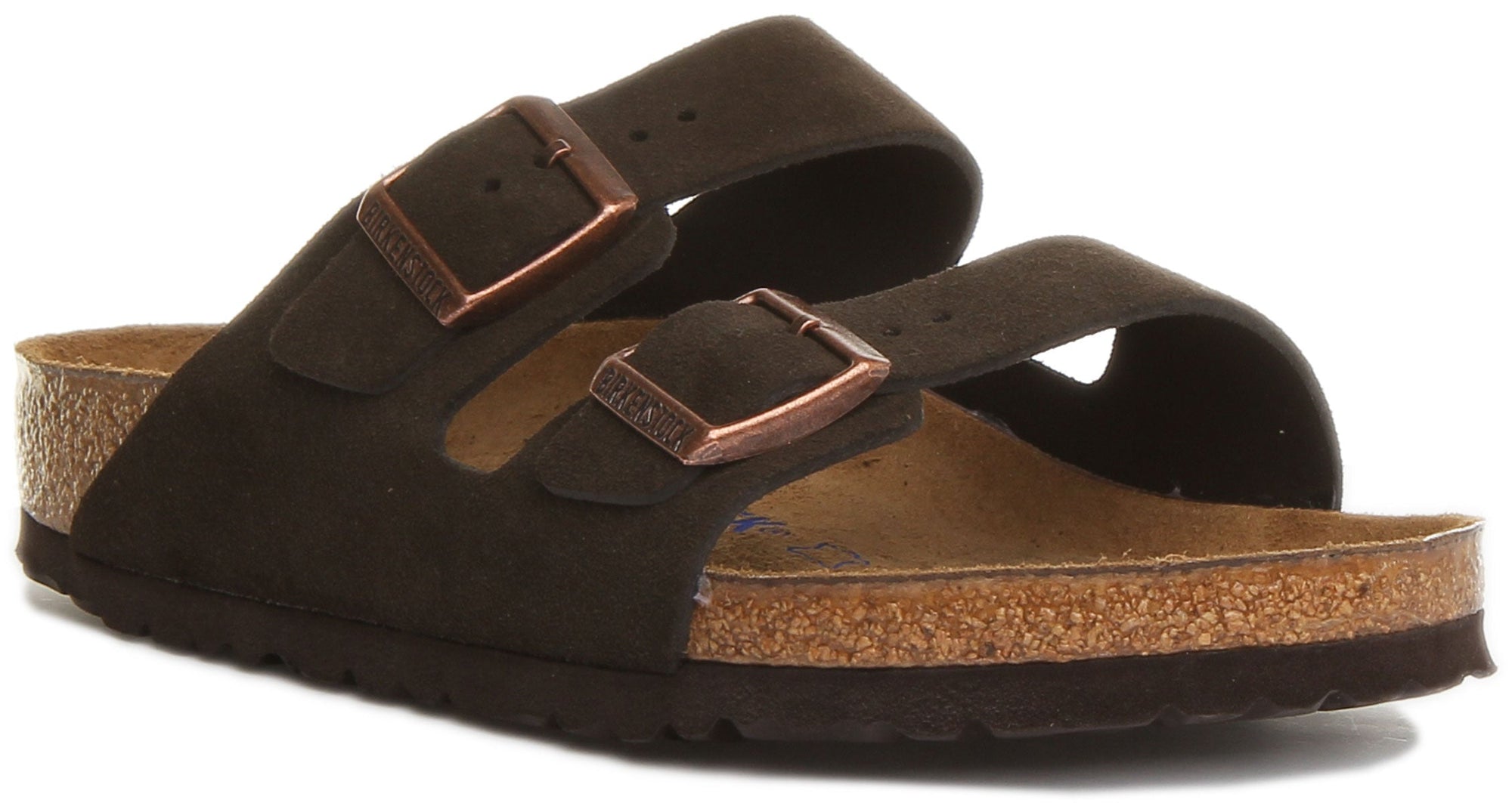 Sandalias Birkenstock Arizona | cuero auténtico marrón para mujer