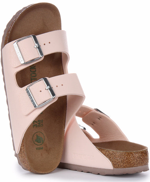 Birkenstock Arizona-sandaler | Rosa Birkibuc – veganvänliga för kvinnor