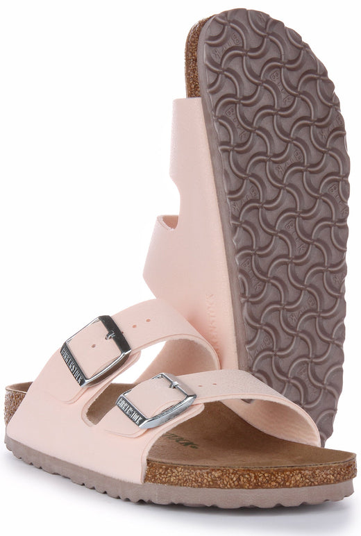 Birkenstock Arizona-sandaler | Rosa Birkibuc – veganvänliga för kvinnor