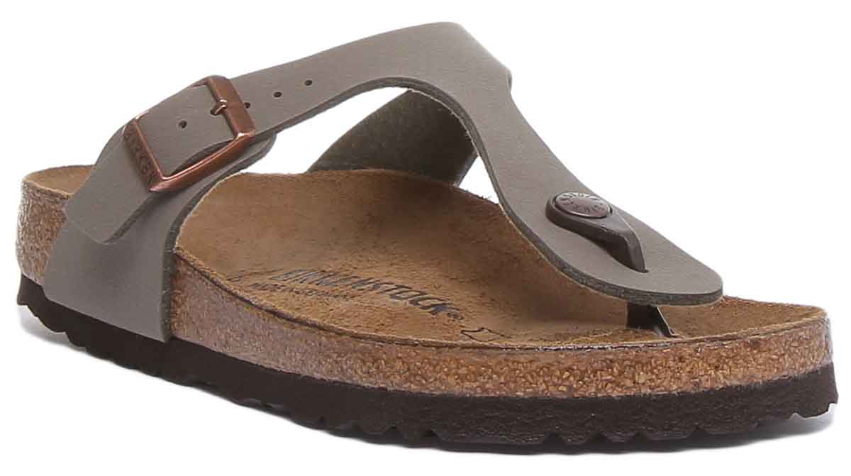 Sandales Birkenstock Gizeh | Birko-Flor pierre pour femmes
