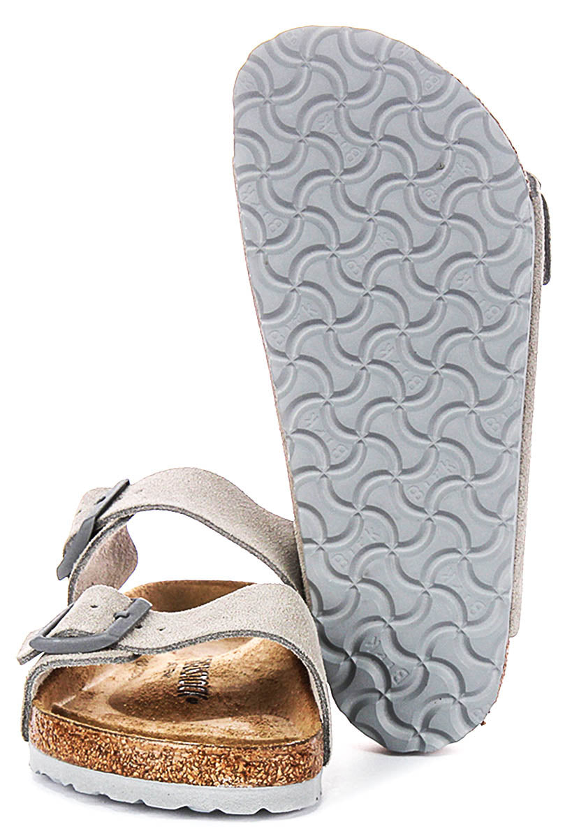 Birkenstock Arizona sandalen | Stone Birko-Flor voor dames - normale pasvorm