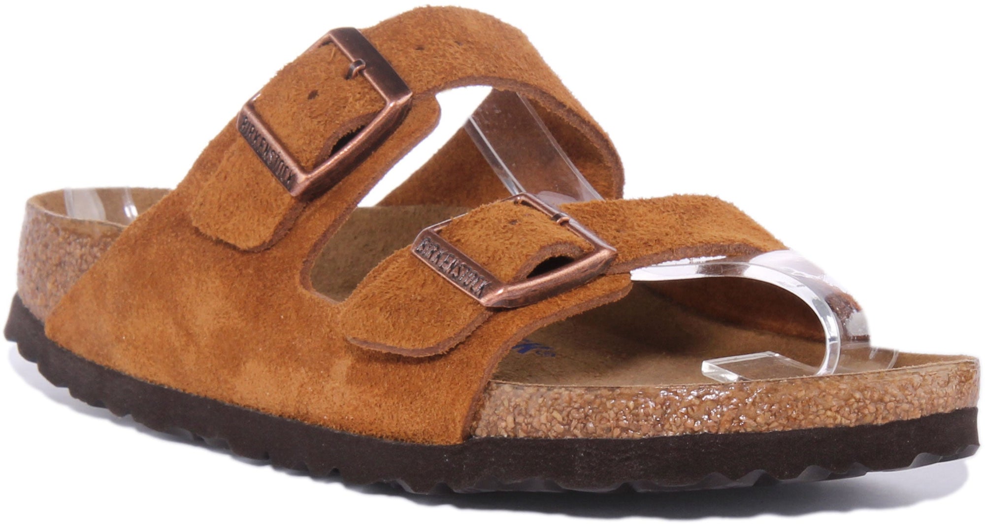 Sandales Birkenstock Arizona | cuir suédé marron pour femmes
