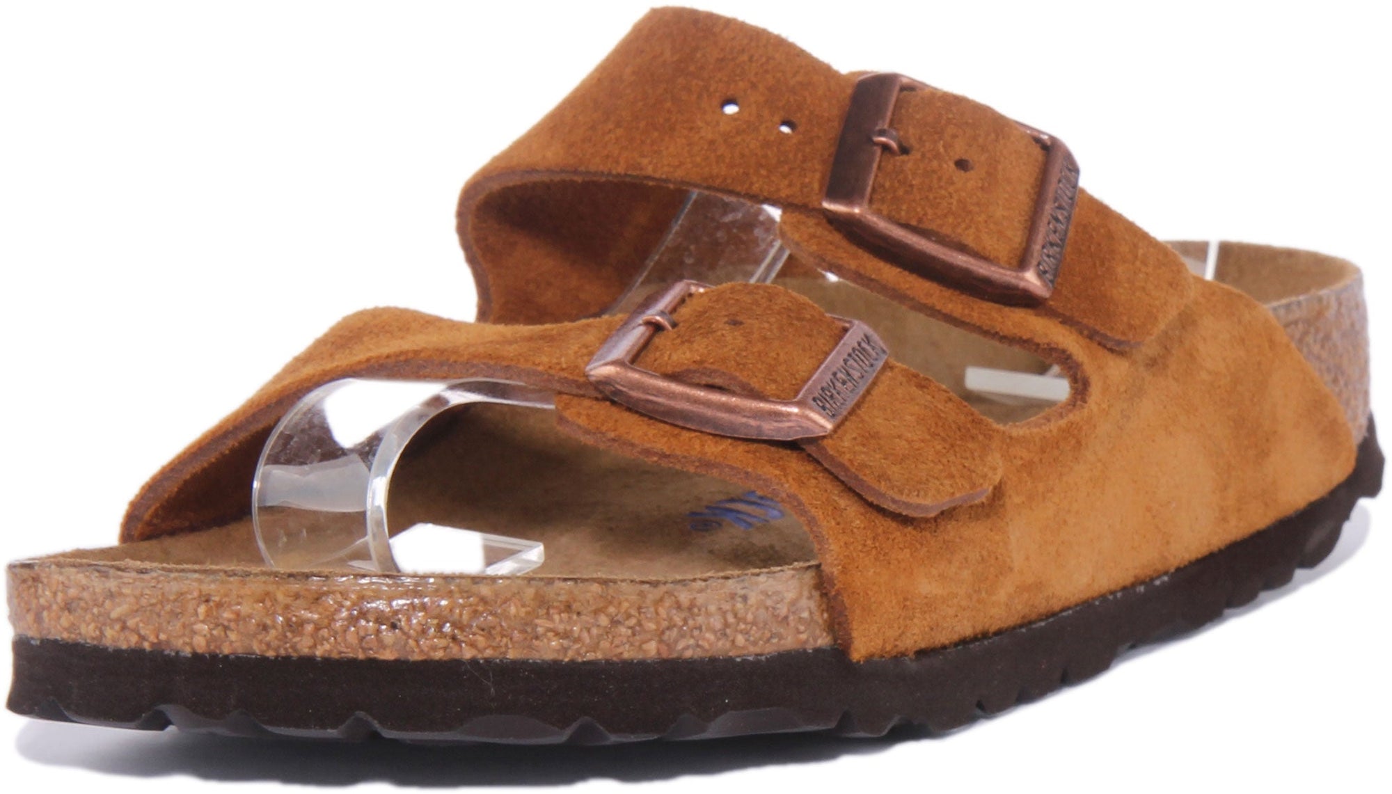 Sandales Birkenstock Arizona | cuir suédé marron pour femmes