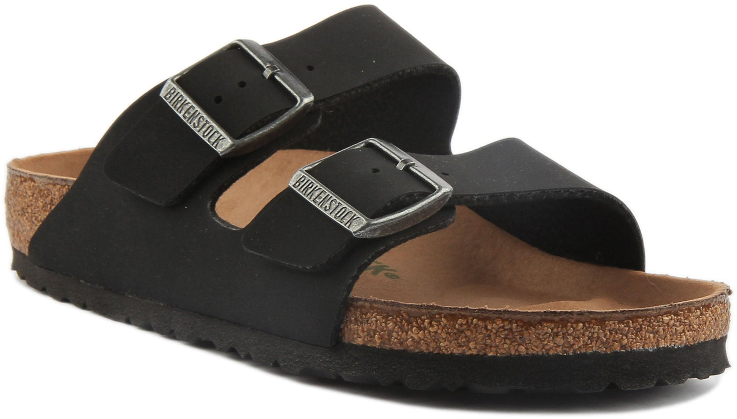 Sandali Birkenstock Arizona | Birko-Flor nero - adatto ai vegani da donna