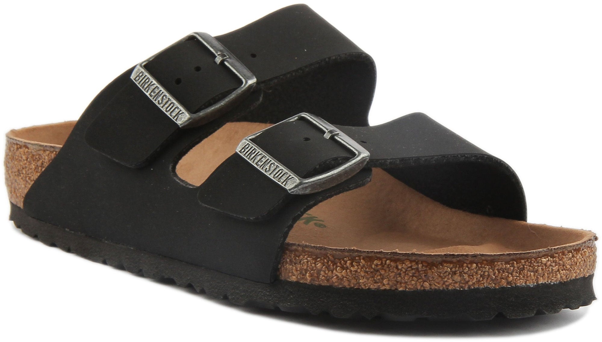Sandales Birkenstock Arizona | Birko-Flor noir - compatible avec un mode de vie végane pour femmes