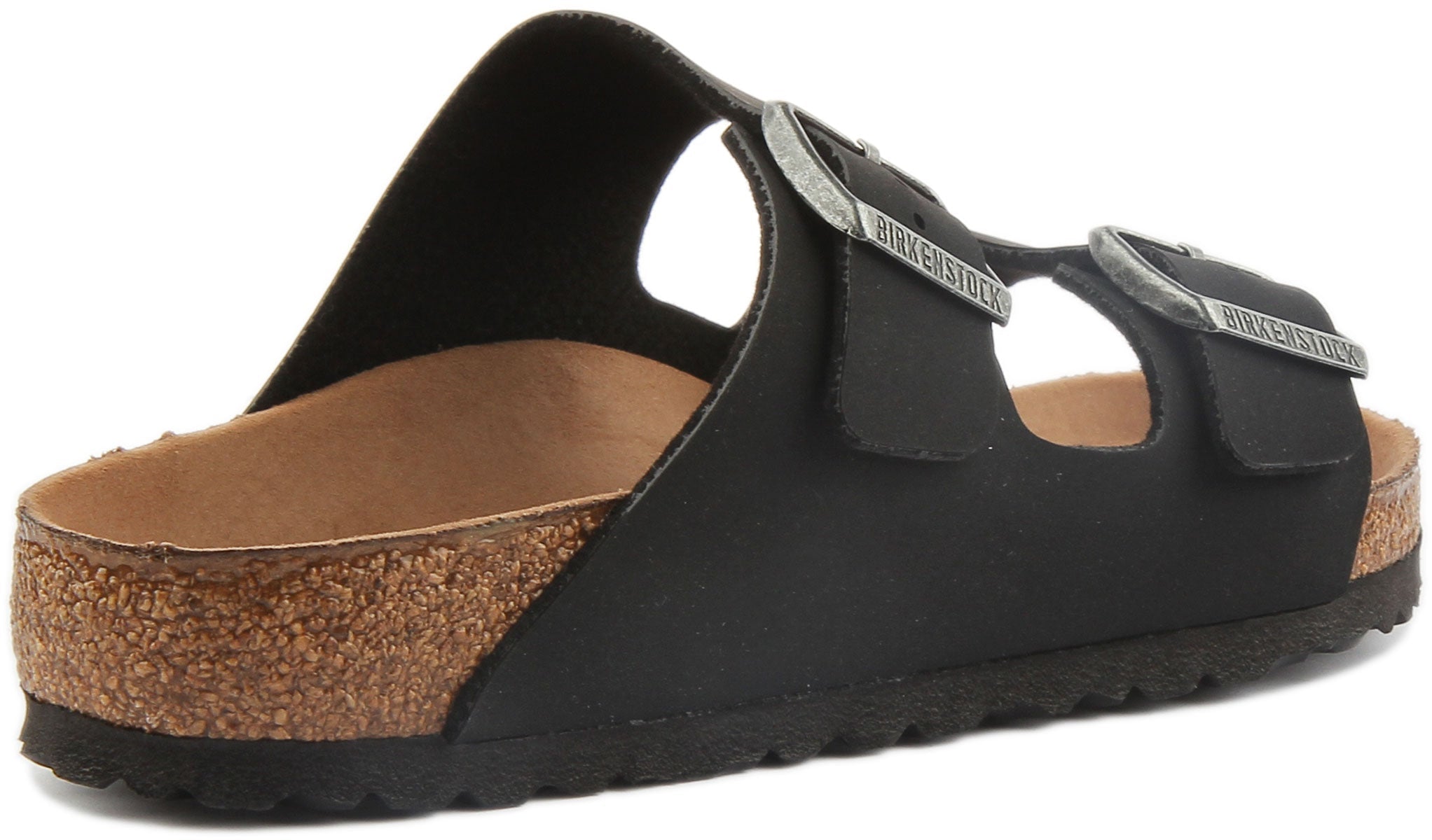 Sandales Birkenstock Arizona | Birko-Flor noir - compatible avec un mode de vie végane pour femmes