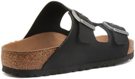 Sandales Birkenstock Arizona | Birko-Flor noir - compatible avec un mode de vie végane pour femmes