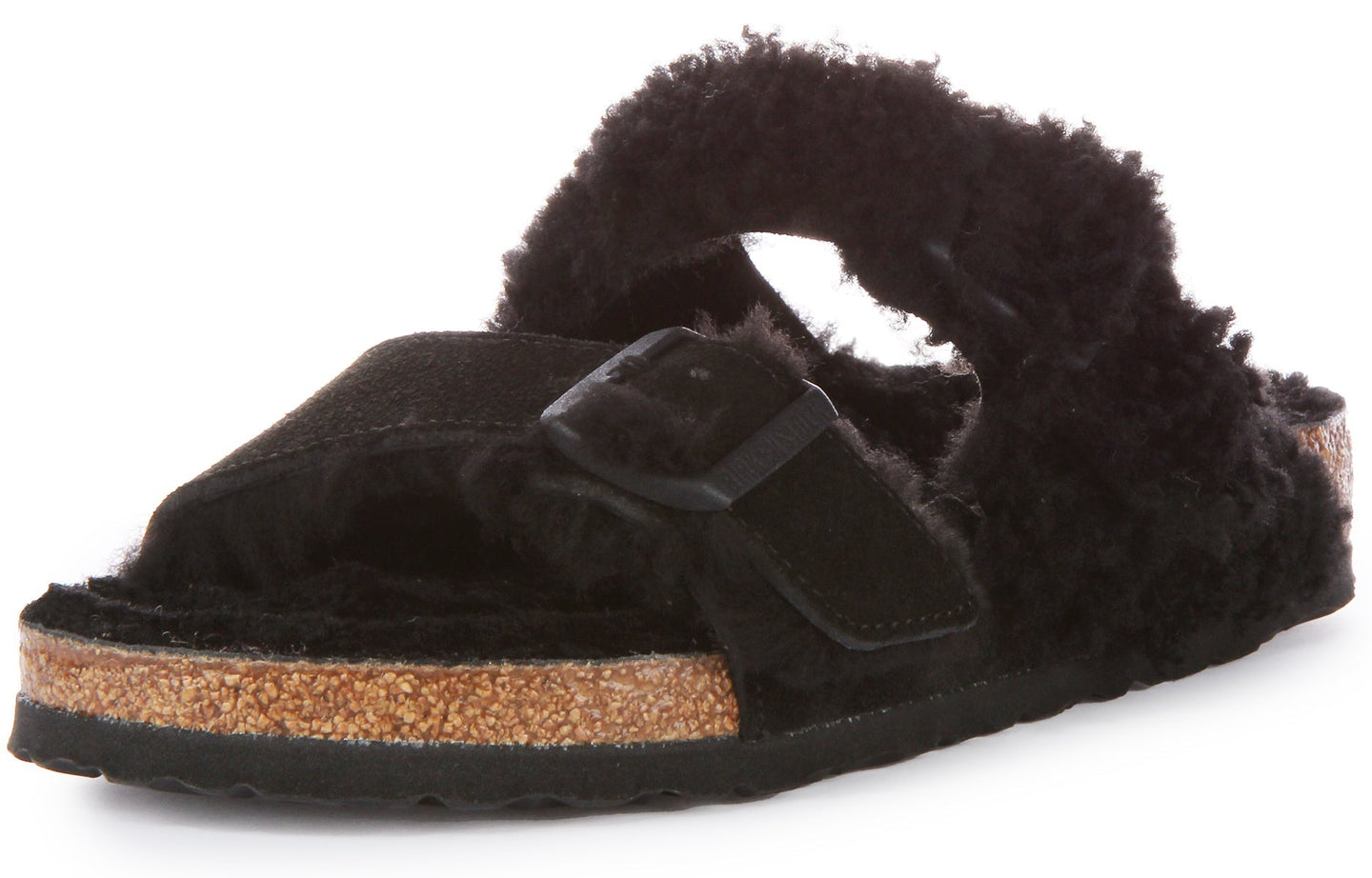 Sandali Birkenstock Arizona | Vera pelle nera - Finitura bicolore da donna