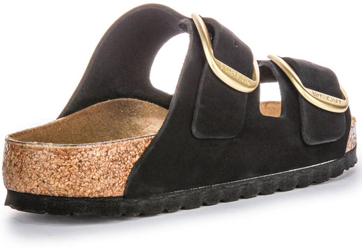 Sandali Birkenstock Arizona | Pelle scamosciata nera - Big Buckle da donna