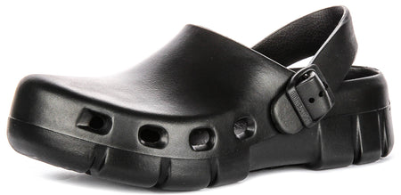 Birkenstock Birki Flow-träskor | svart EVA för kvinnor – normal passform