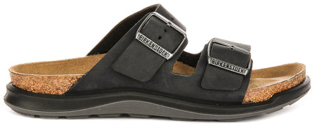 Birkenstock Arizona-sandalen | zwart suèdeleer - Crosstown-zool voor dames - normale pasvorm