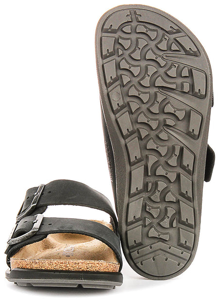 Birkenstock Arizona-sandalen | zwart suèdeleer - Crosstown-zool voor dames - normale pasvorm