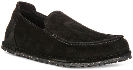 Zapatos Birkenstock Utti | Ante negro para hombre y mujer - Ajuste regular