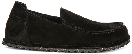 Zapatos Birkenstock Utti | Ante negro para hombre y mujer - Ajuste regular