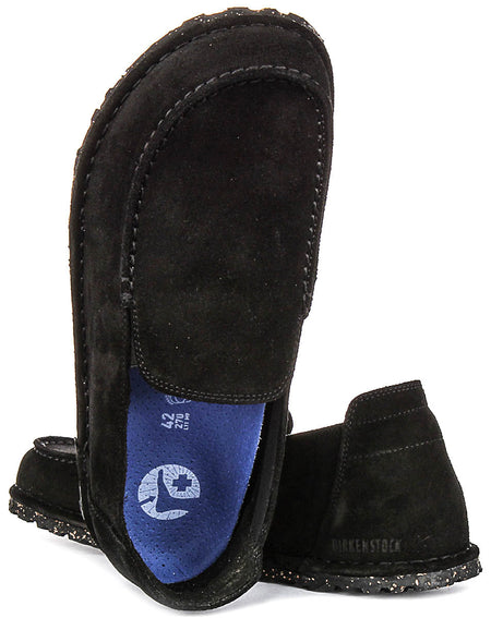 Zapatos Birkenstock Utti | Ante negro para hombre y mujer - Ajuste regular