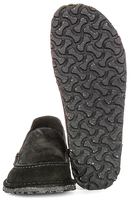 Zapatos Birkenstock Utti | Ante negro para hombre y mujer - Ajuste regular