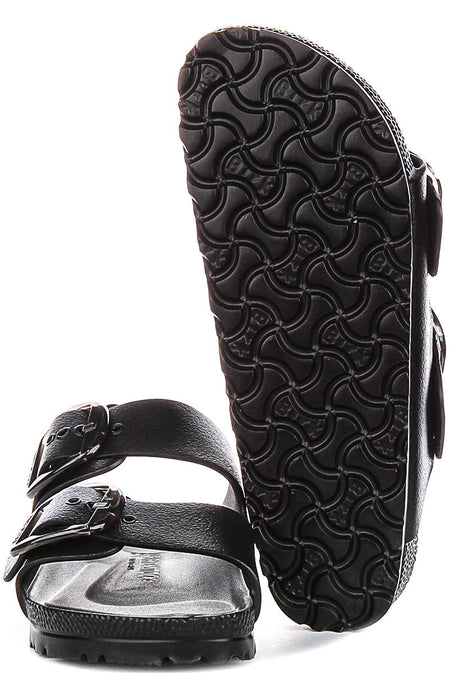 Birkenstock Arizona-sandalen | zwart EVA – Big Buckle voor dames – smalle pasvorm