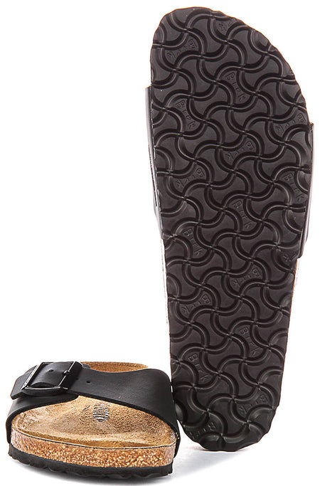 Sandalias Birkenstock Madrid | Birko-Flor negro, para mujer, horma estrecha