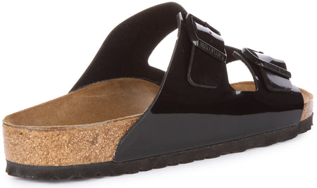 Birkenstock Arizona Sandals | Patent Black Birko-Flor for Men and Women