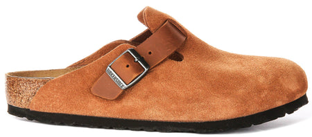 Birkenstock Boston sabots | Birko-Flor cognac pour hommes et femmes