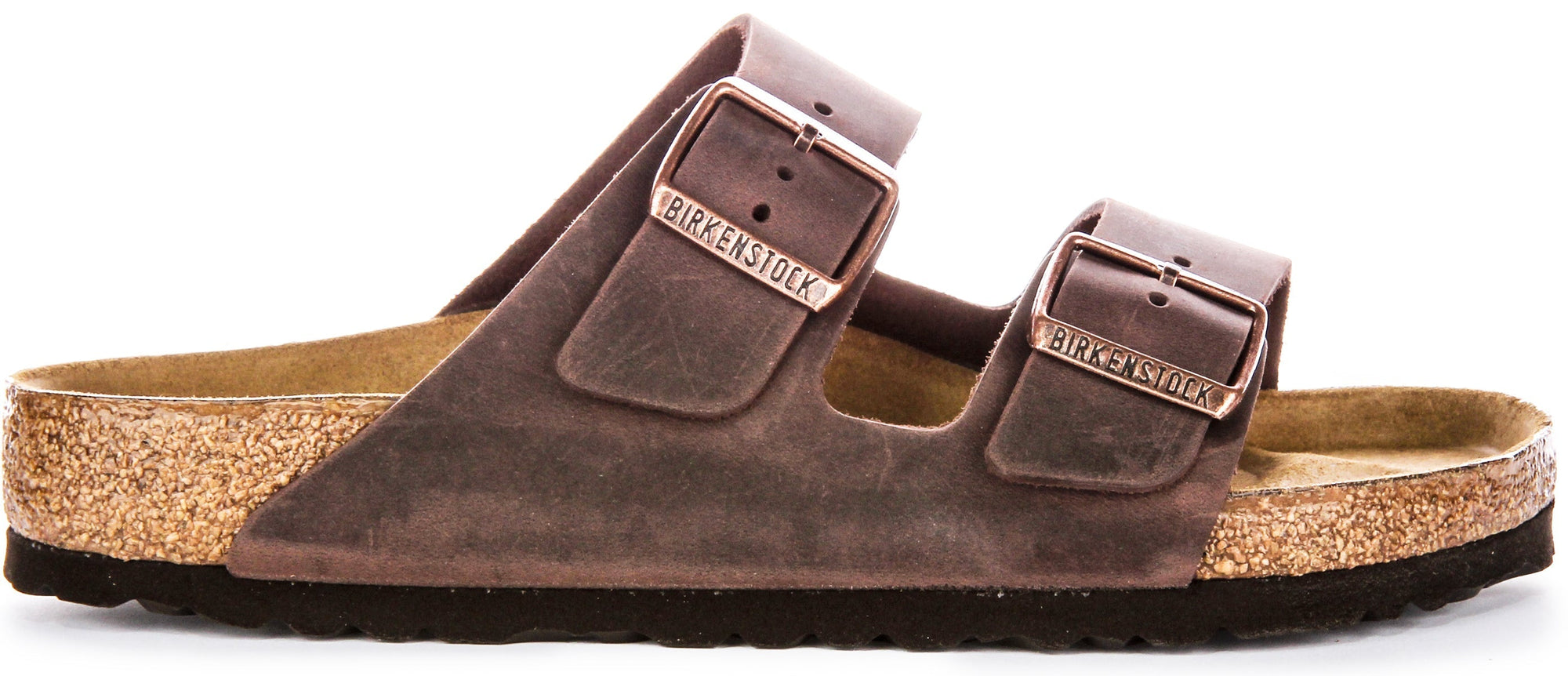 Sandales Birkenstock Arizona | Cuir véritable marron pour femme