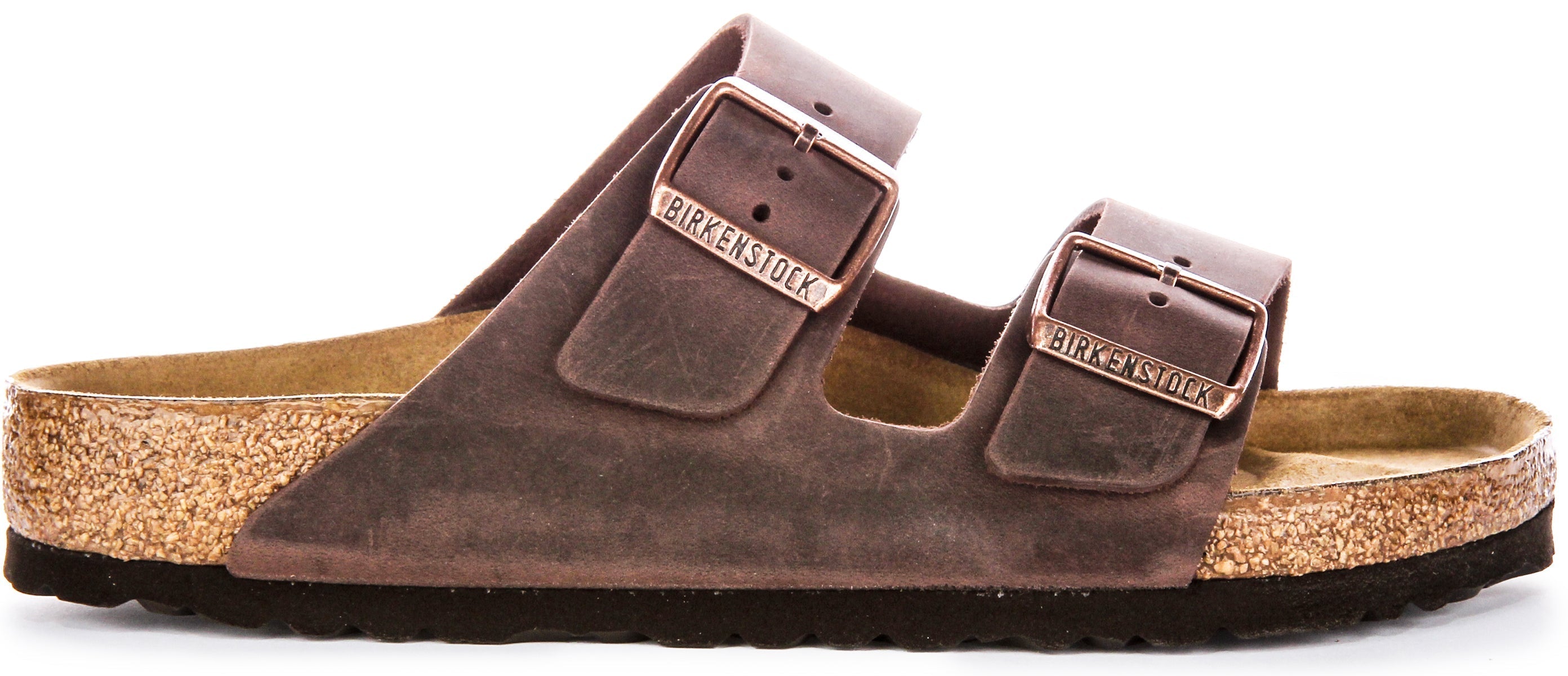 Sandales Birkenstock Arizona | Cuir véritable marron pour femme