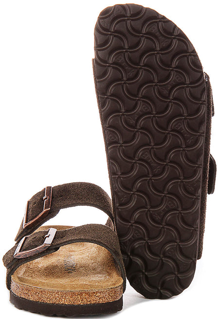 Sandali Birkenstock Arizona | Birko-Flor color moka da uomo e donna - calzata stretta
