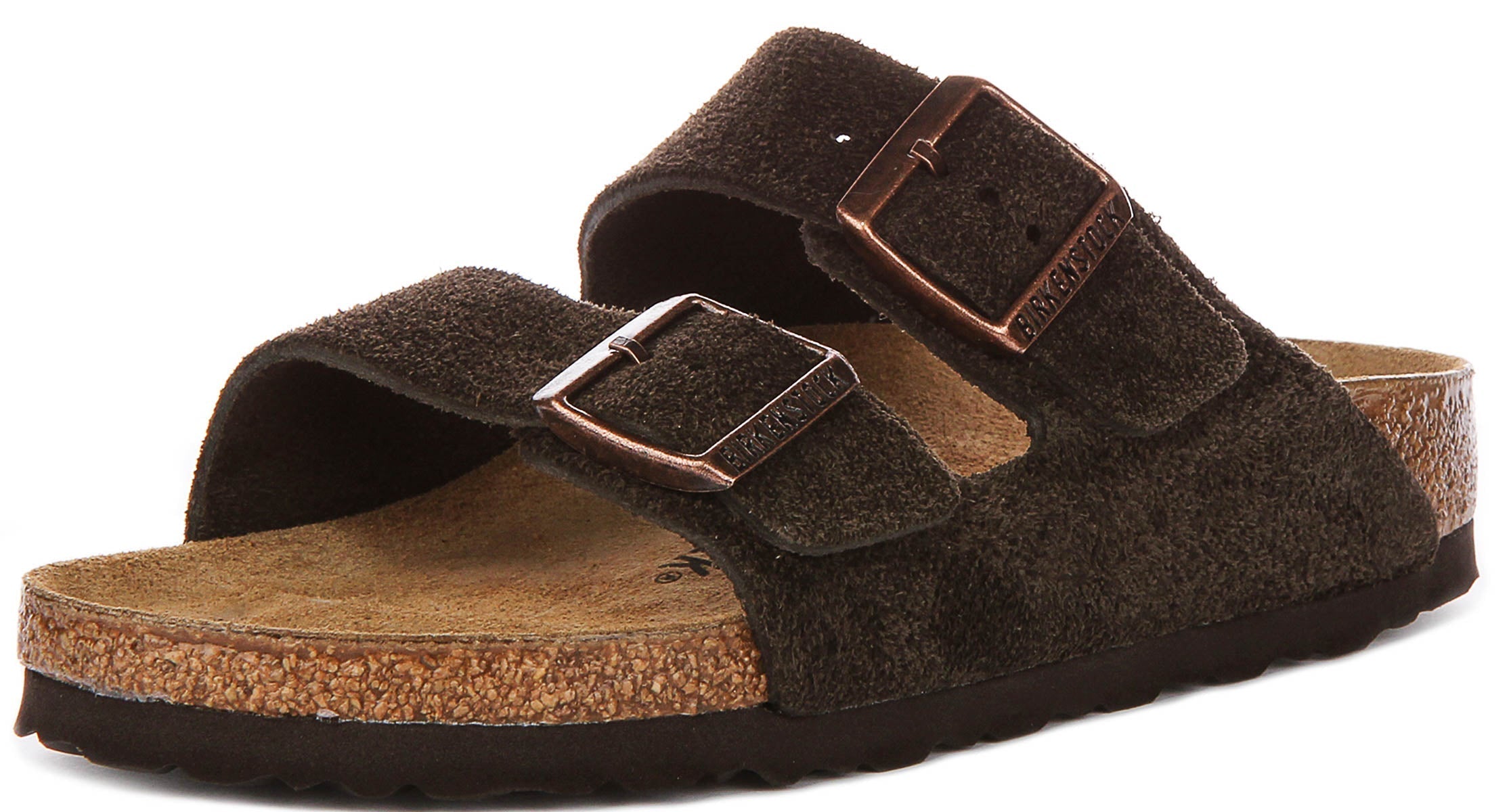 Sandali Birkenstock Arizona | Birko-Flor color moka da uomo e donna - calzata stretta
