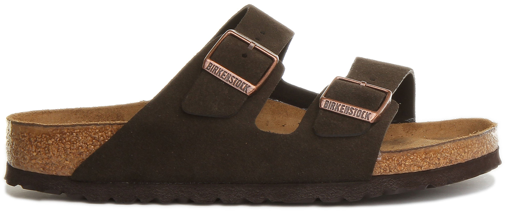 Sandalias Birkenstock Arizona | cuero auténtico marrón para mujer