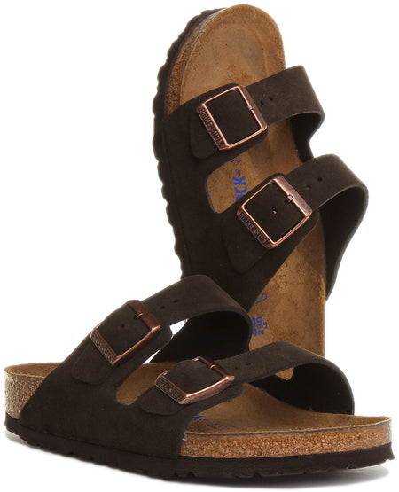 Sandalias Birkenstock Arizona | cuero auténtico marrón para mujer