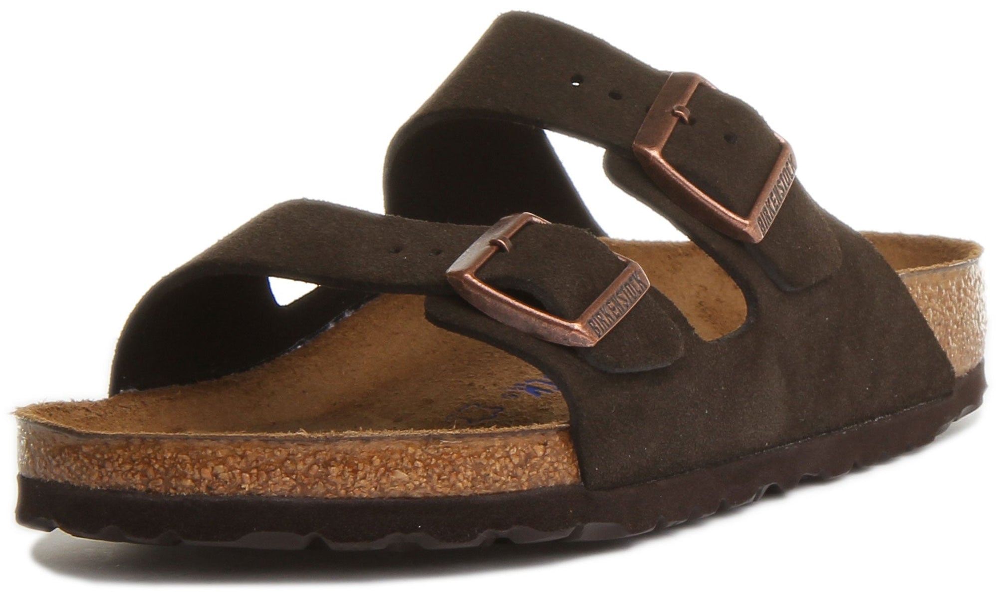 Sandalias Birkenstock Arizona | cuero auténtico marrón para mujer