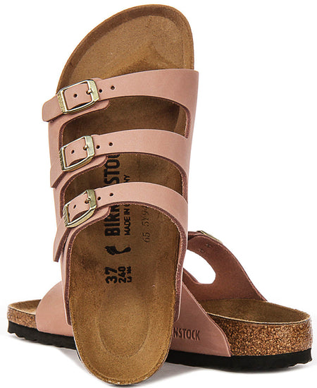 Birkenstock Florida sandalen | Roze kenmerkend Birkenstock-bovenmateriaal voor dames - Smalle pasvorm