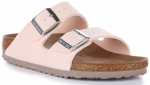 Birkenstock Arizona-sandaler | Rosa Birkibuc – veganvänliga för kvinnor