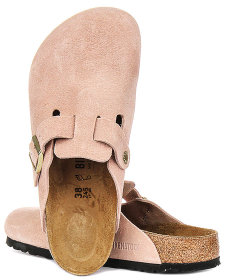 Birkenstock Boston zoccoli | Birko-Flor rosa da uomo e donna