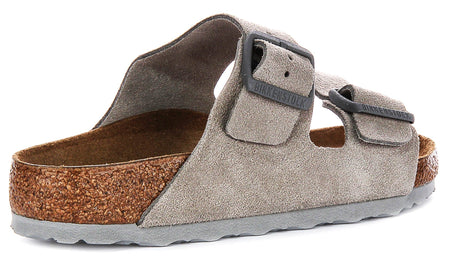 Birkenstock Arizona sandalen | Stone Birko-Flor voor dames - normale pasvorm