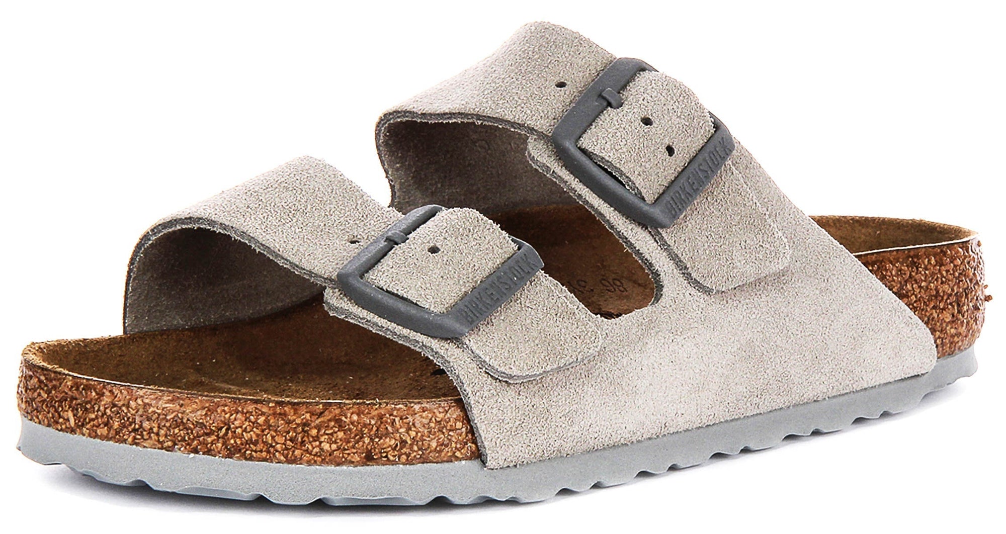 Birkenstock Arizona sandalen | Stone Birko-Flor voor dames - normale pasvorm