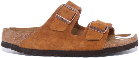 Sandales Birkenstock Arizona | cuir suédé marron pour femmes