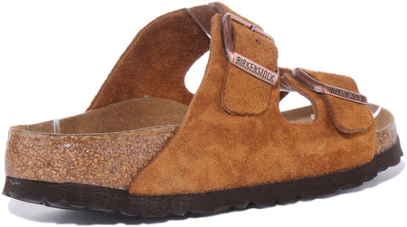 Sandales Birkenstock Arizona | cuir suédé marron pour femmes